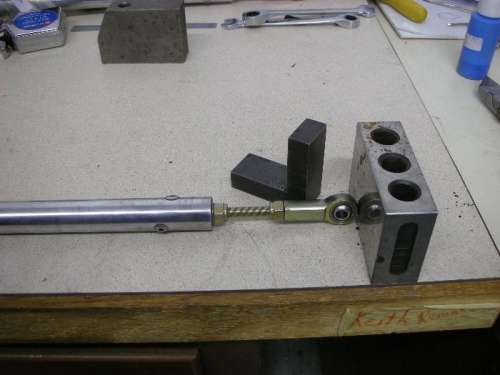 Right end of control rod.