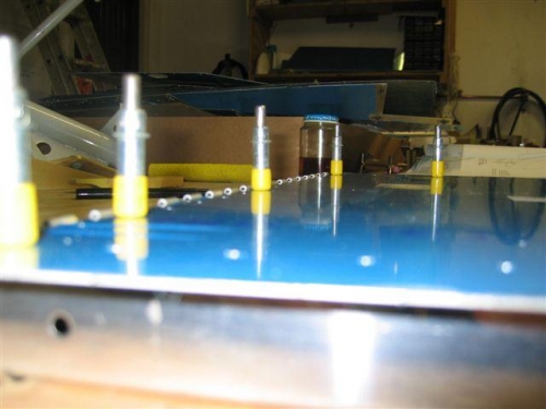 Hinge half a hole proud