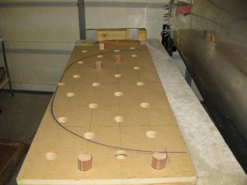 Bending table made of MDF and 1 1/2
