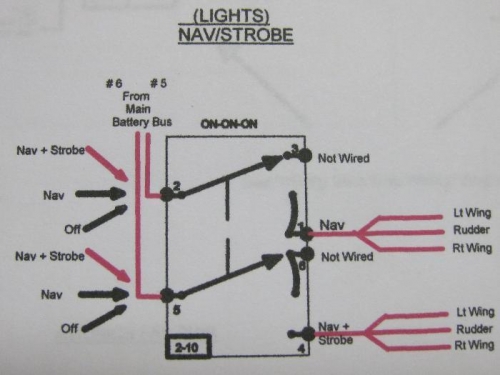 Nav/Strobe switch diagram.
