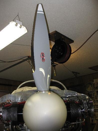 Front view of prop & spinner.