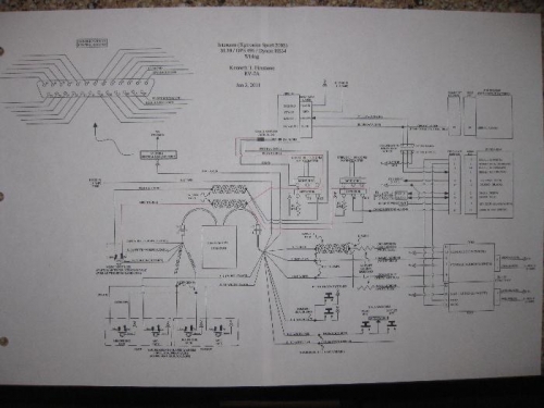 The intercom wiring schematic which shows the HS34 wiring.