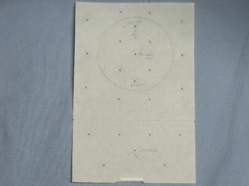 Sketch on graph paper of VOR antenna doubler.