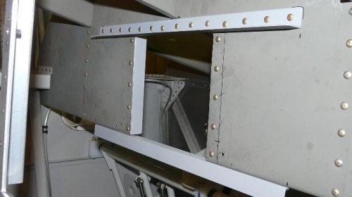 Closeup view of the front of the subpanel.