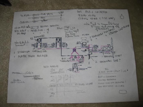 Draft copy of my electrical system with notes.