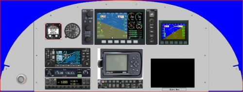 I plan to move the Audio panel above the G-496, also it will be a Garmin 240 panel not the one shown