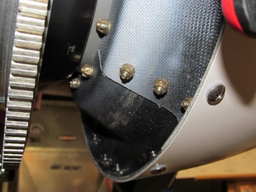 The aft most screw holding the seam hits inside edge of cowl.