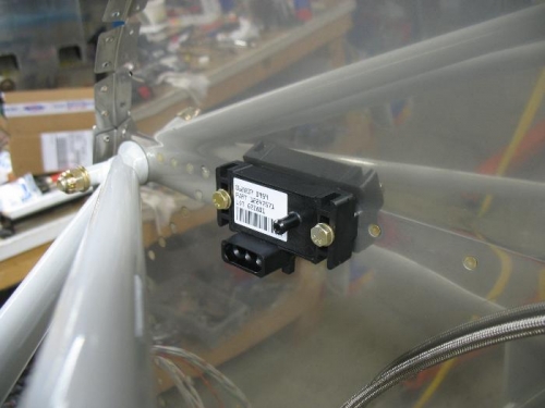 Manifold pressure sensor, you can see hose connection barb.