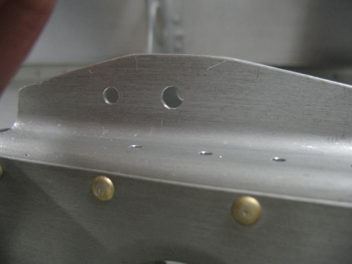 Match drilled AN3 holes on the Dynon bracket to the rib/bracket.