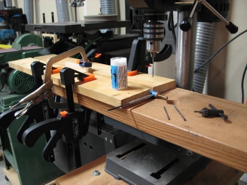 Aileron push tube gets drilled.