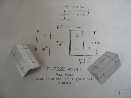 Mark hole locations in 732E's.