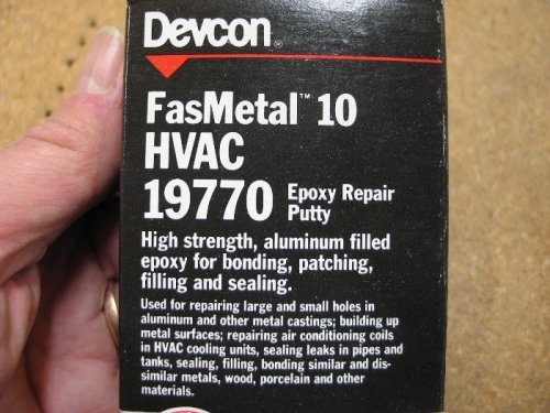 Devcon Epoxy Repair Putty.