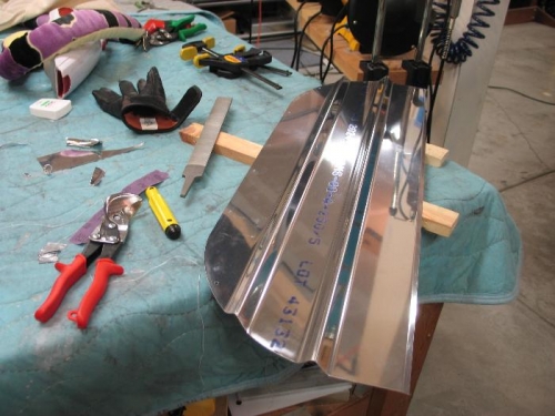 Upper edge trimmed.