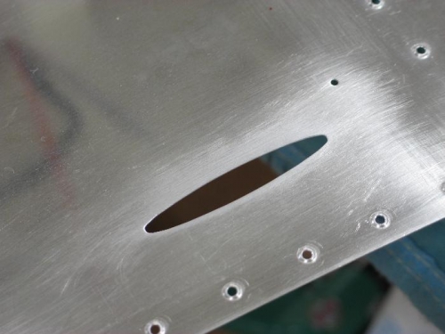 Edge finish cable pass through.