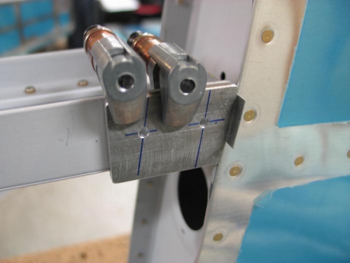 Now match drill the spar angle.