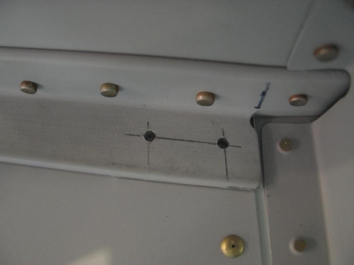 Drill fuselage through HS angle.