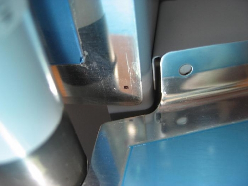 Bearing block hole location.