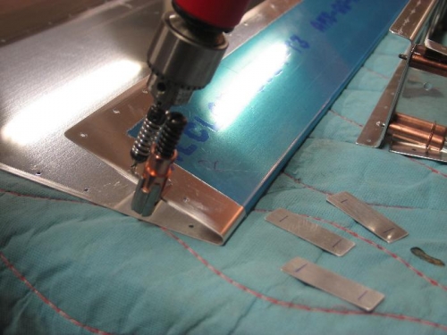 Match drill first shim.
