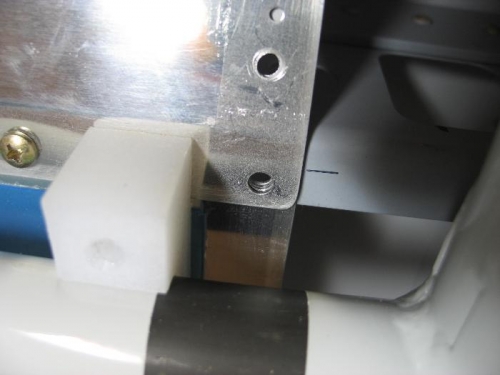 Forward bearing block attach hole.