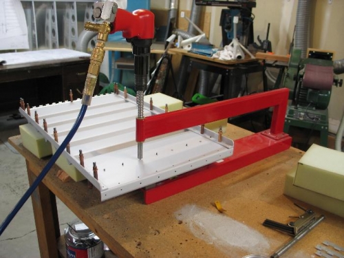 Rivet upper hinge.