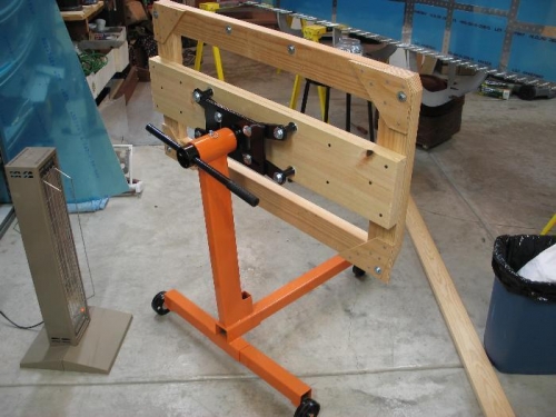 Firewall rotisserie frame.