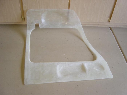 Left door panel final sanded