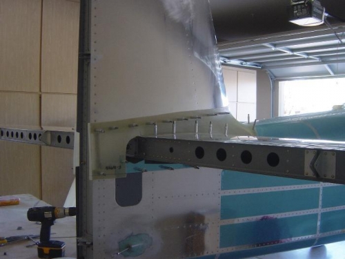 Emo fairing match drilled #40 and clecoed