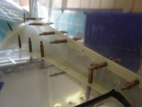 Emp Fairing trimmed and Final drilled #27 and begin machine countersinking