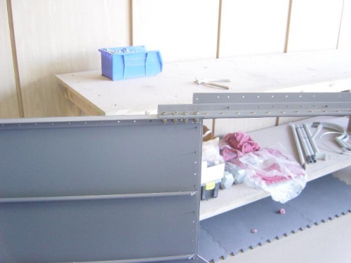 The tow longerons matchdrilled and bolted