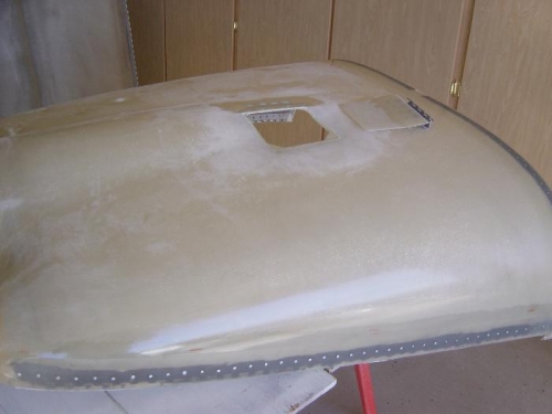 Fiberglass tape layed-up over all rivet lines