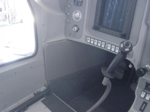 Pilot side footwell upholstery panel