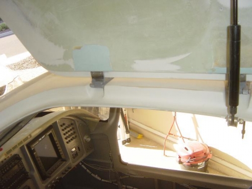 Cabin cover ground/sanded uniformly for door seal.