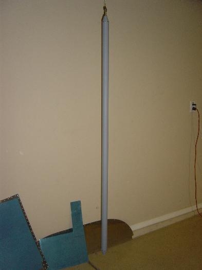 The completed longer elevator push rod.
