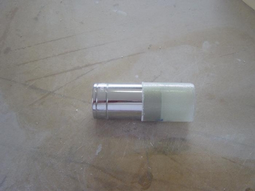 Step #2 in creating the sealed oil filler access for plenum