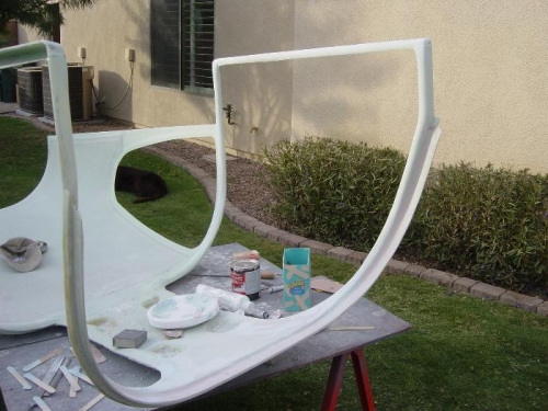 1st the Bondo went on, Then the 'Icing'