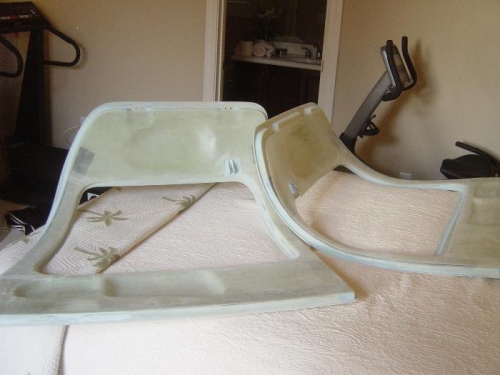 Doors and panels in storage in Casita