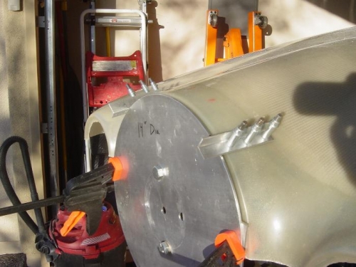 This is what finally worked out the best ( supports clecoed to the upper cowl)