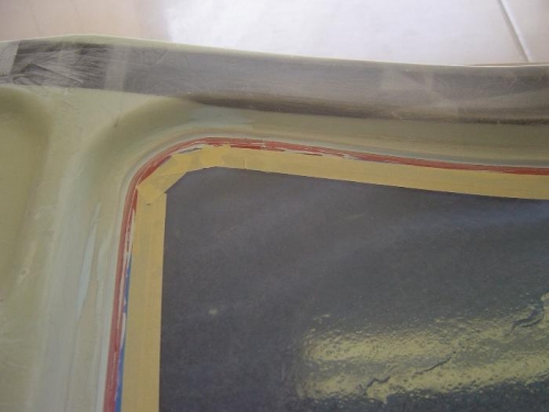 Filled and sanded the window interior