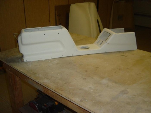 Center console ready for paint.