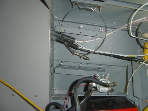 O2 base support brackets ready for riveting to bottom Fuse