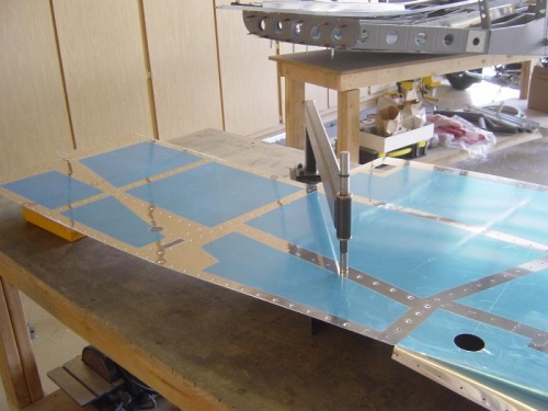 Left mid skin in process of dimpling