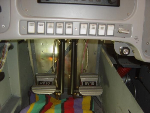 Pedals installed w/o brake cylinders