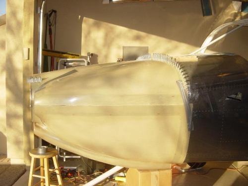 Test fitting (numerous) the bottom cowl