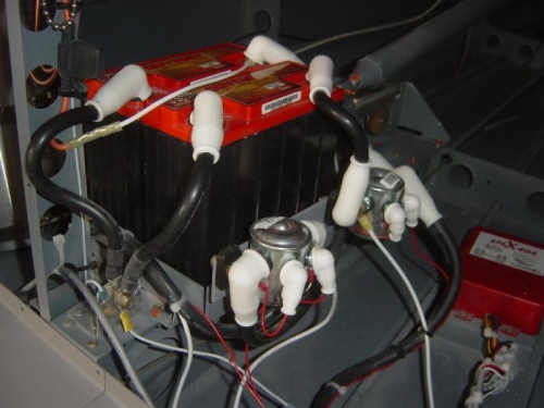 Ternimal caps installed and strobe power supply wired