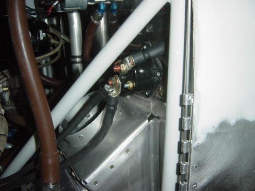 Starter contactor w/ cables attached