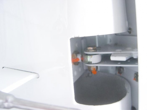 Rod end bearings set adjusted and locked