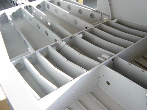 REar seat ribs deburred and dimpled