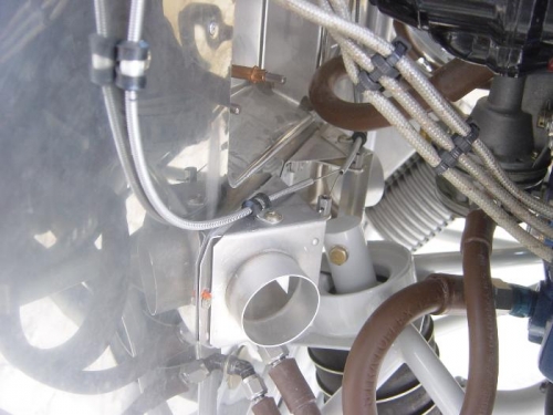 Heater control cables installed