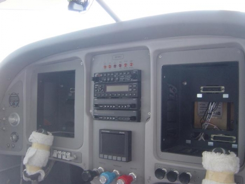 Center stack radios installed