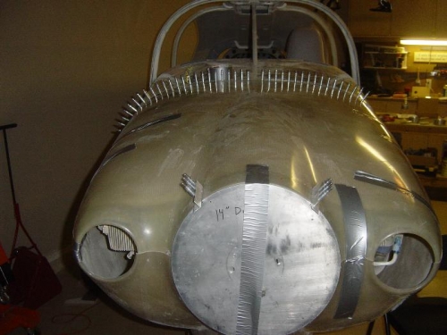 The sides fit pretty well, but I'm a little off on the joint between the air intakes and the spinner